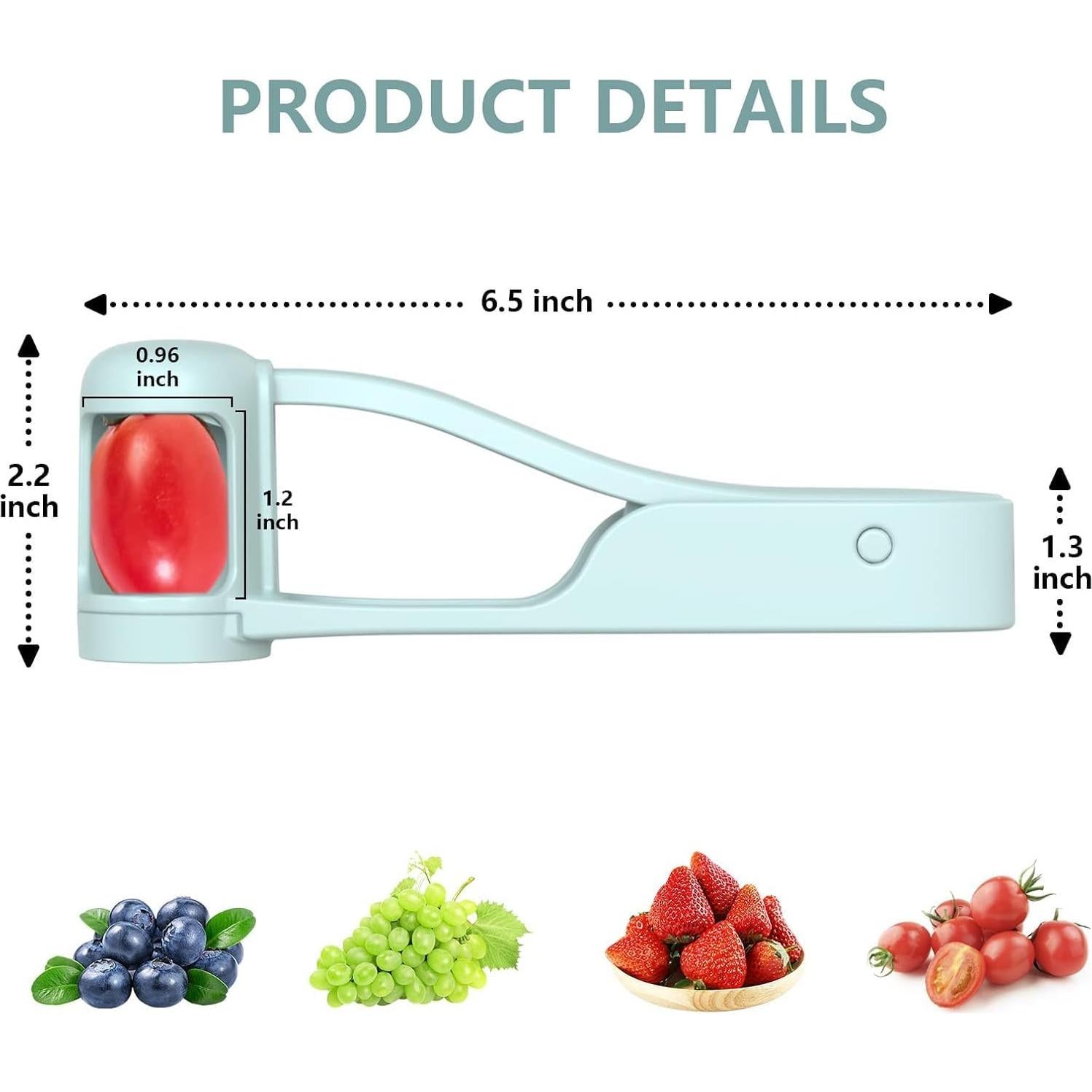 Cortador de Frutas ComfyDomus 4 Cuchillas Acero Inoxidable