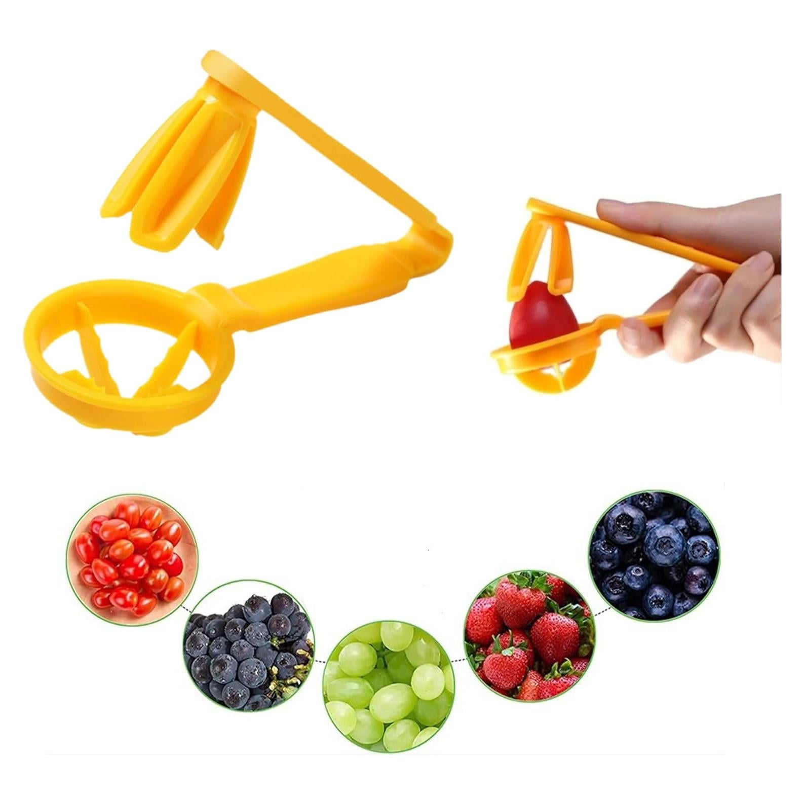 Cortador de Uvas JDL LUCKY LIFE Amarillo, 4 Piezas, ABS