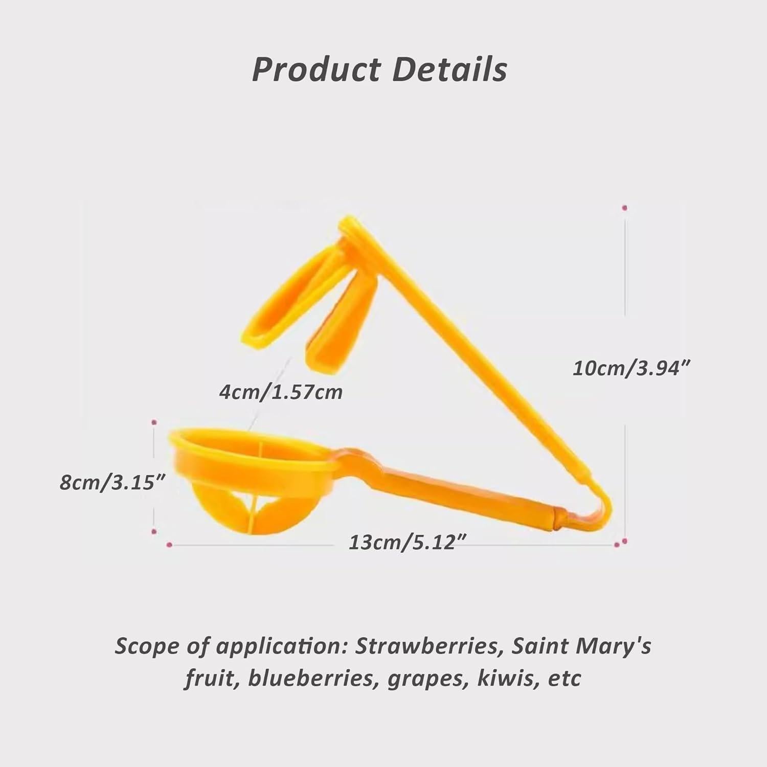 Cortador de Uvas JDL LUCKY LIFE Amarillo, 4 Piezas, ABS