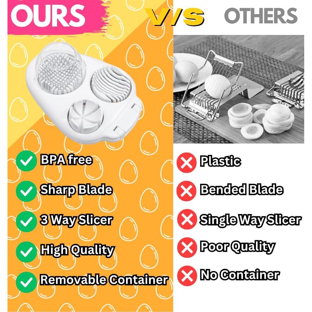 Cortador de Huevos Zadran Creations 3 Modos Acero Inoxidable