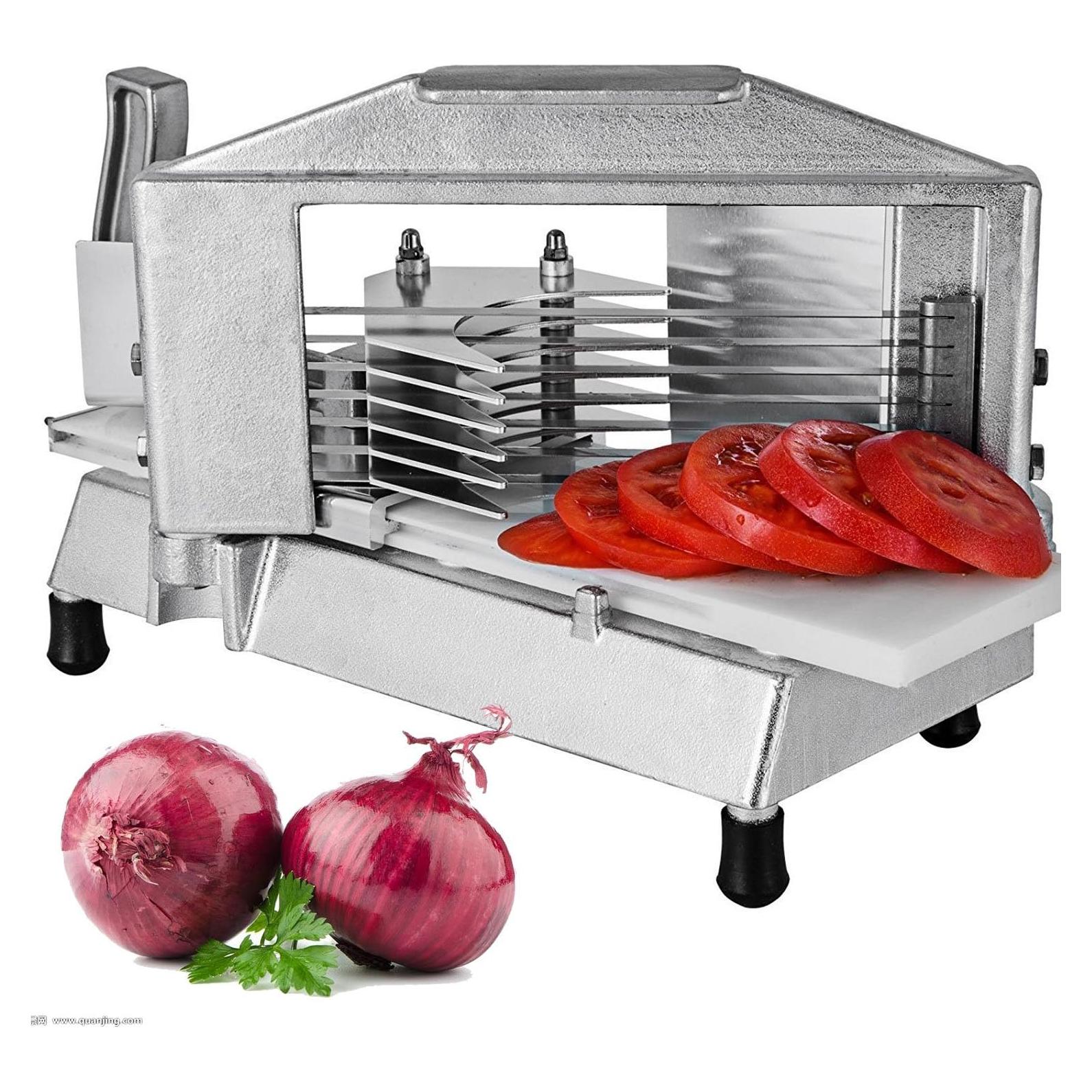 Cortador de Tomate Comercial VEVOR 3/16" Aluminio Inoxidable