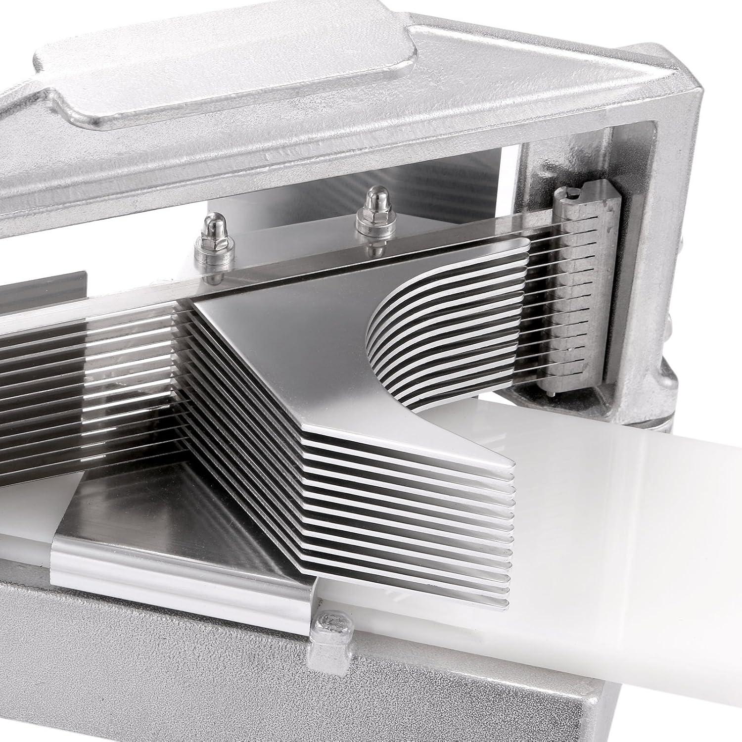 Cortador de Tomate Comercial VEVOR 3/16" Aluminio Inoxidable