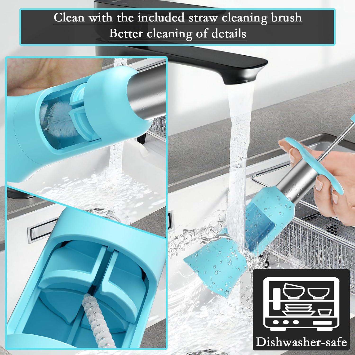 Cortador de Uvas PIUGERU con 2 Cepillos de Limpieza - Azul