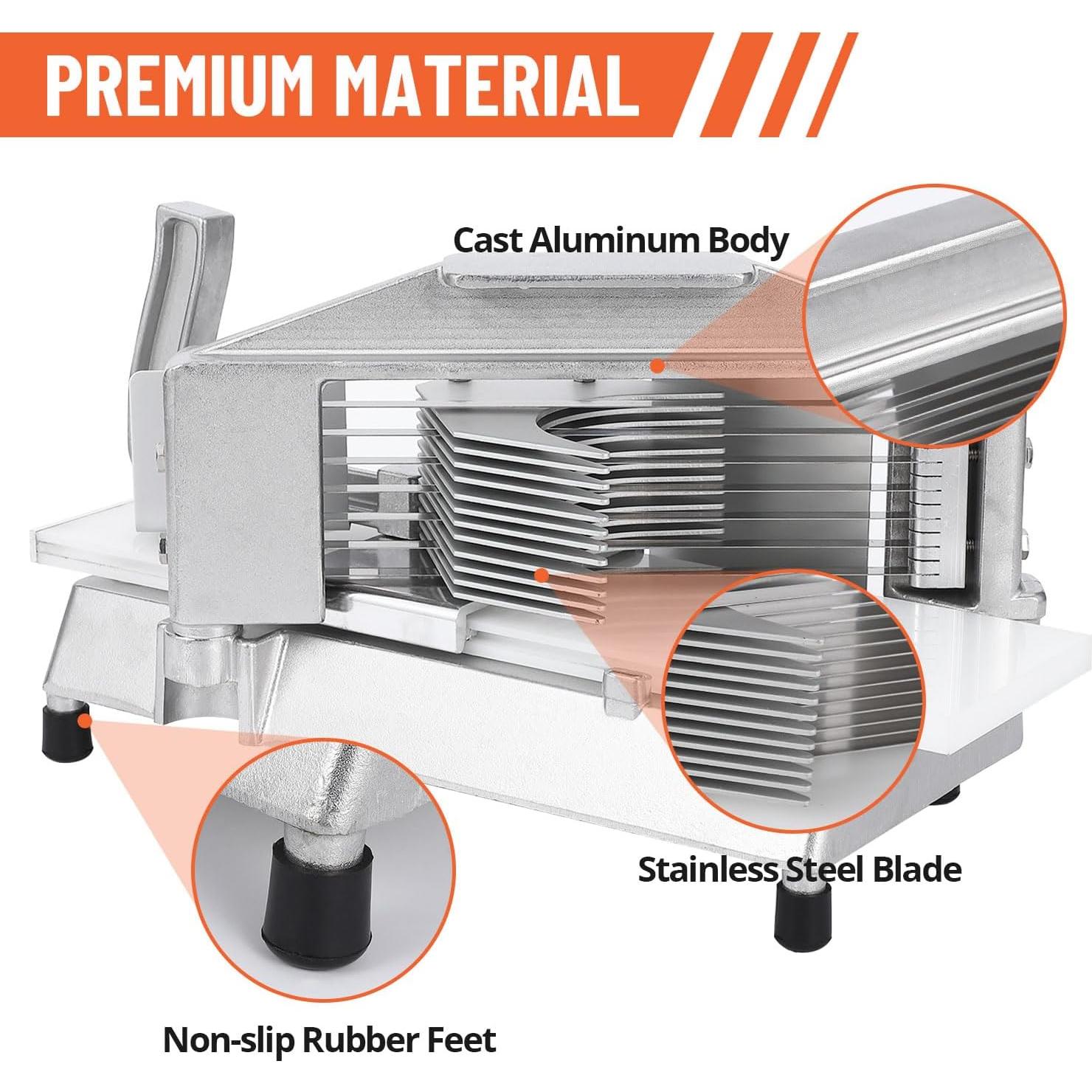 Cortador de Tomates TROPOW Acero Inoxidable 0.95 cm con Tabla