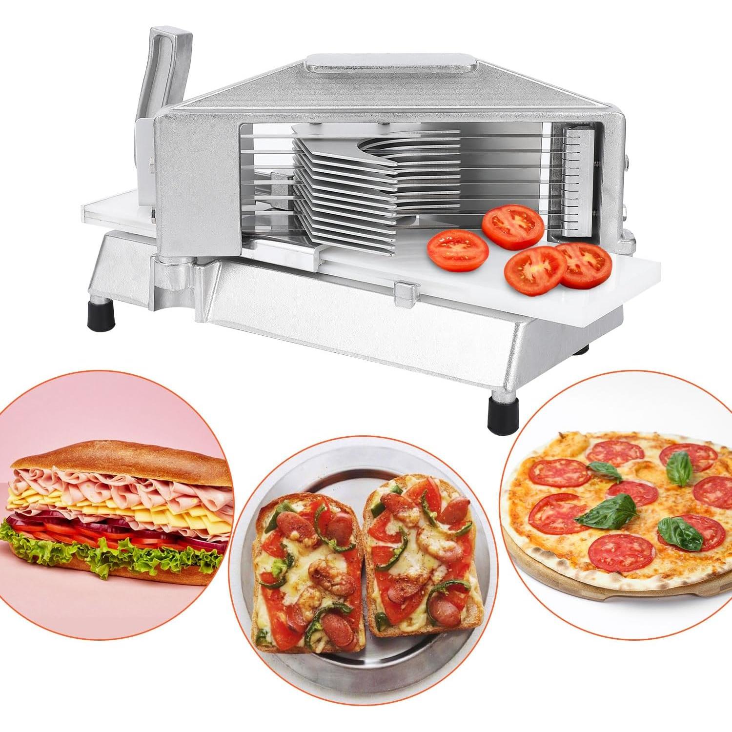 Cortador de Tomates TROPOW Acero Inoxidable 0.95 cm con Tabla