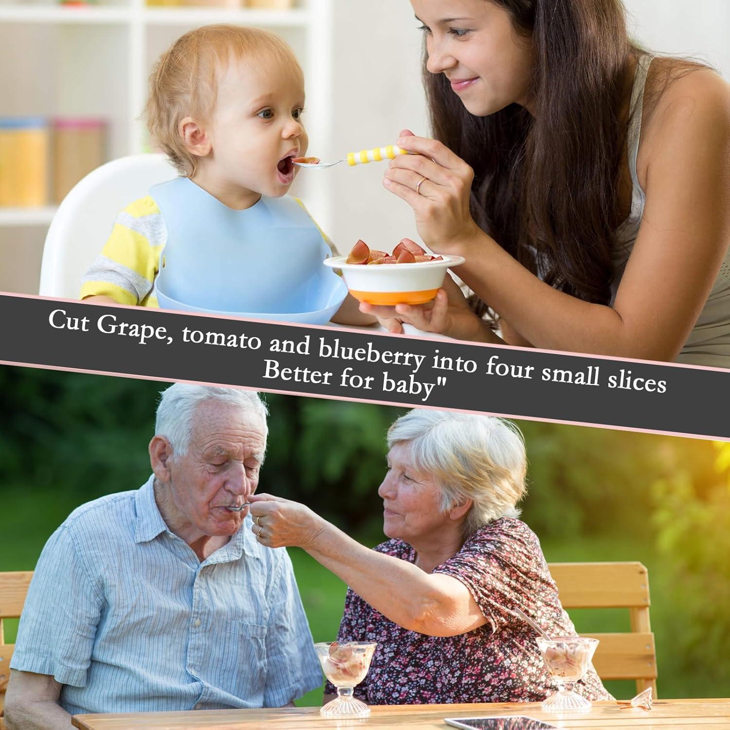 Cortador de Uvas PIUGERU Rosa para Niños - 30mm, 4 Piezas