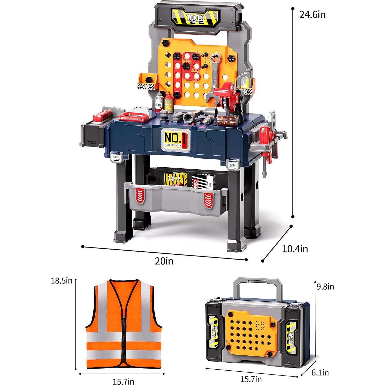 Banco de herramientas transformable Deejoy para niños 1.75 kg
