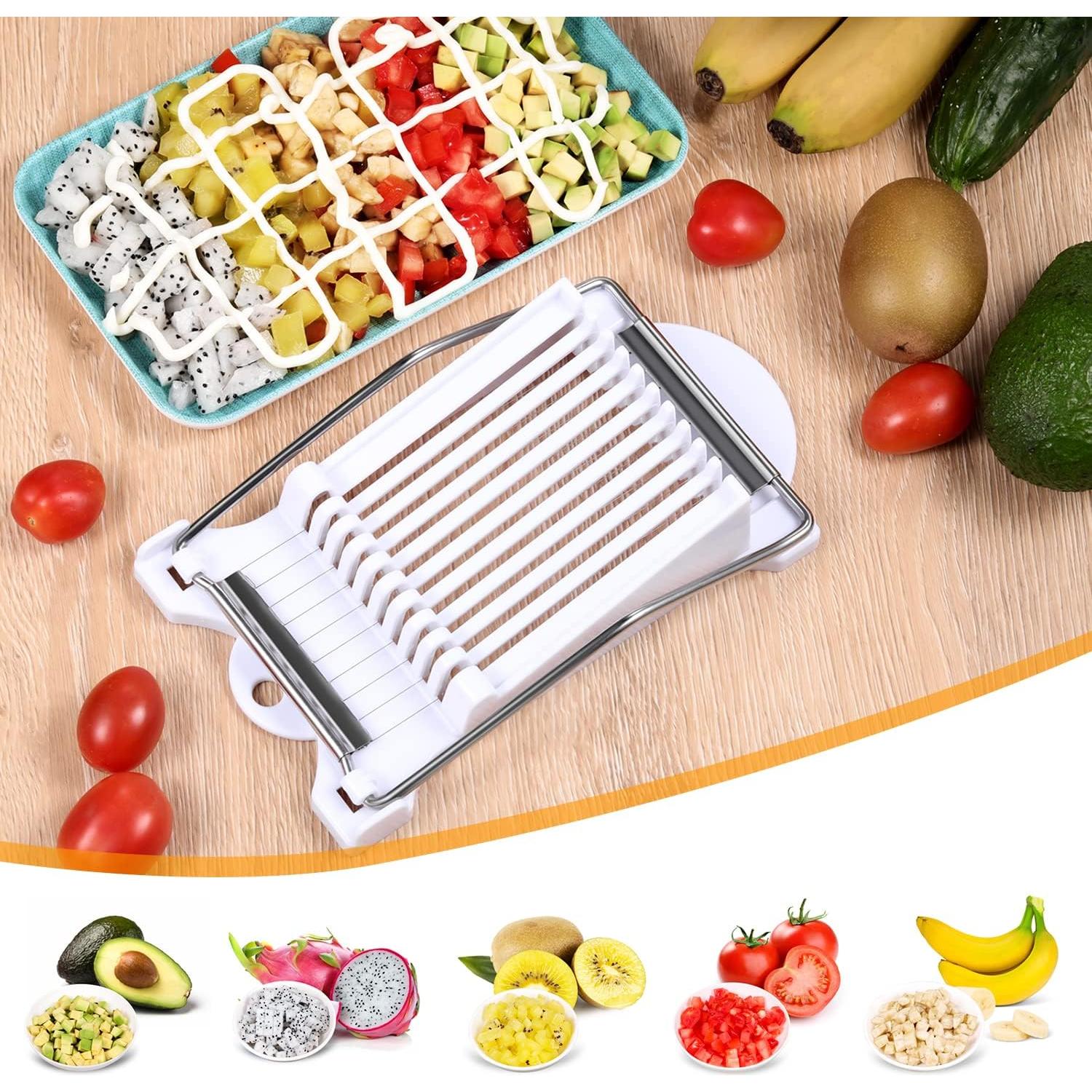 Cortador de Carne y Huevos Dulcicasa - 10 Alambres Acero Inoxidable