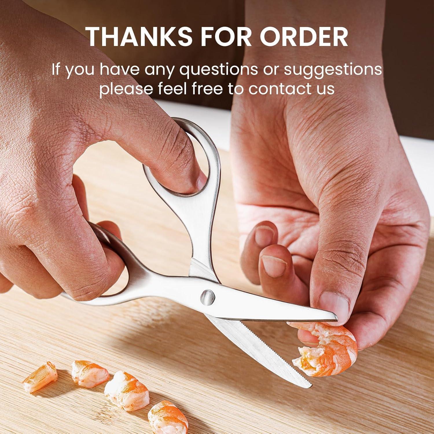 Tijeras de Comida para Bebés Vinland de Acero Inoxidable