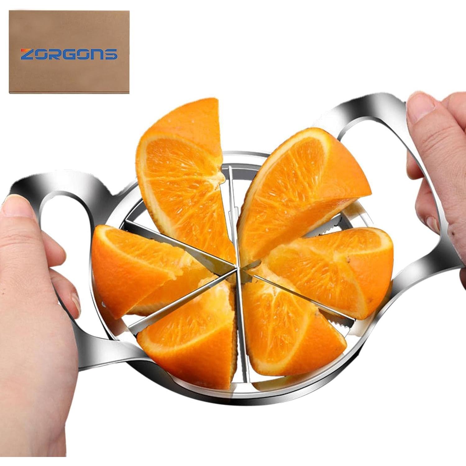 Cortador de Frutas ZORGONS de Acero Inoxidable 6 Cuchillas