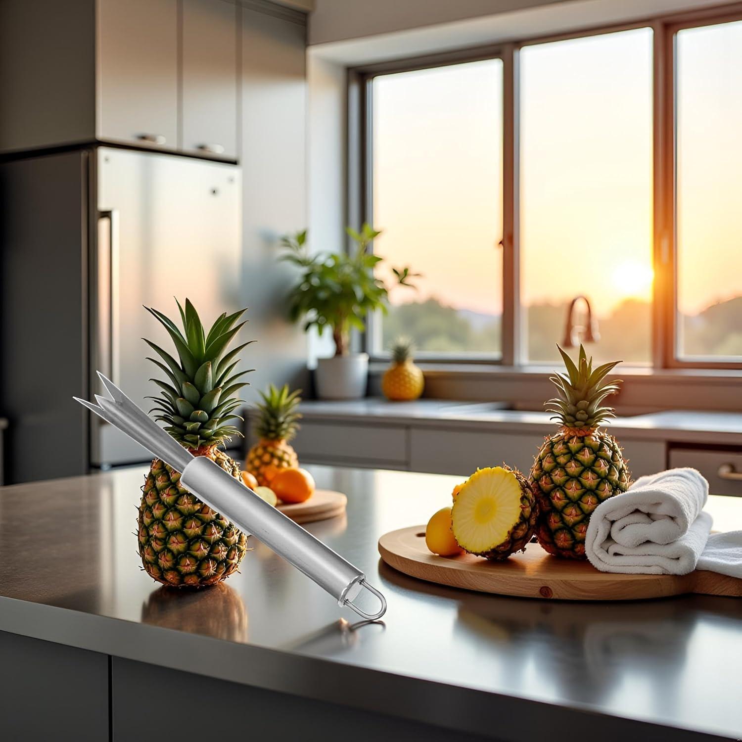 Removedor de Ojos de Piña Cauaoa de Acero Inoxidable