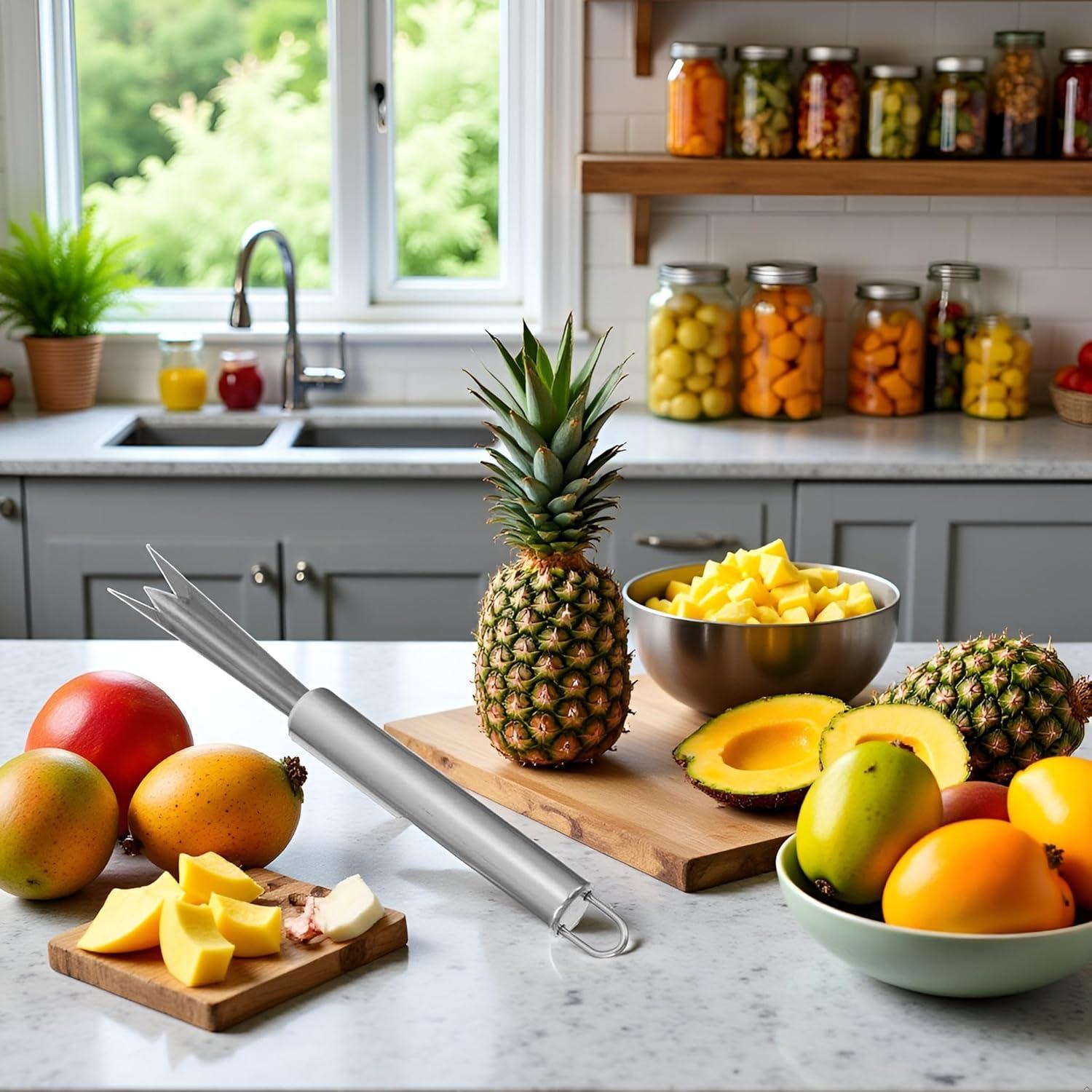 Removedor de Ojos de Piña Cauaoa de Acero Inoxidable