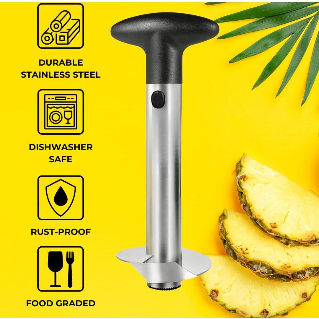 Sacacorchos de Piña ARROYO Premium Negro, Acero Inoxidable