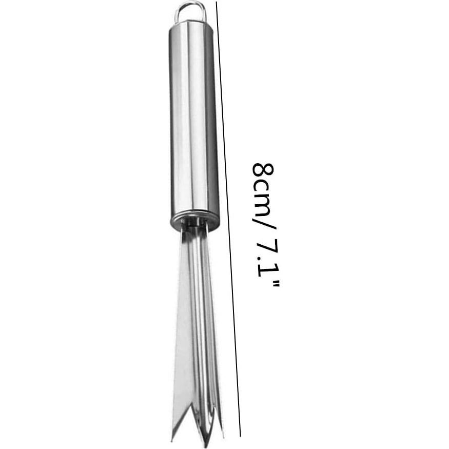 Cortador de Ojos de Piña Jilukibo 4 Piezas Acero Inoxidable