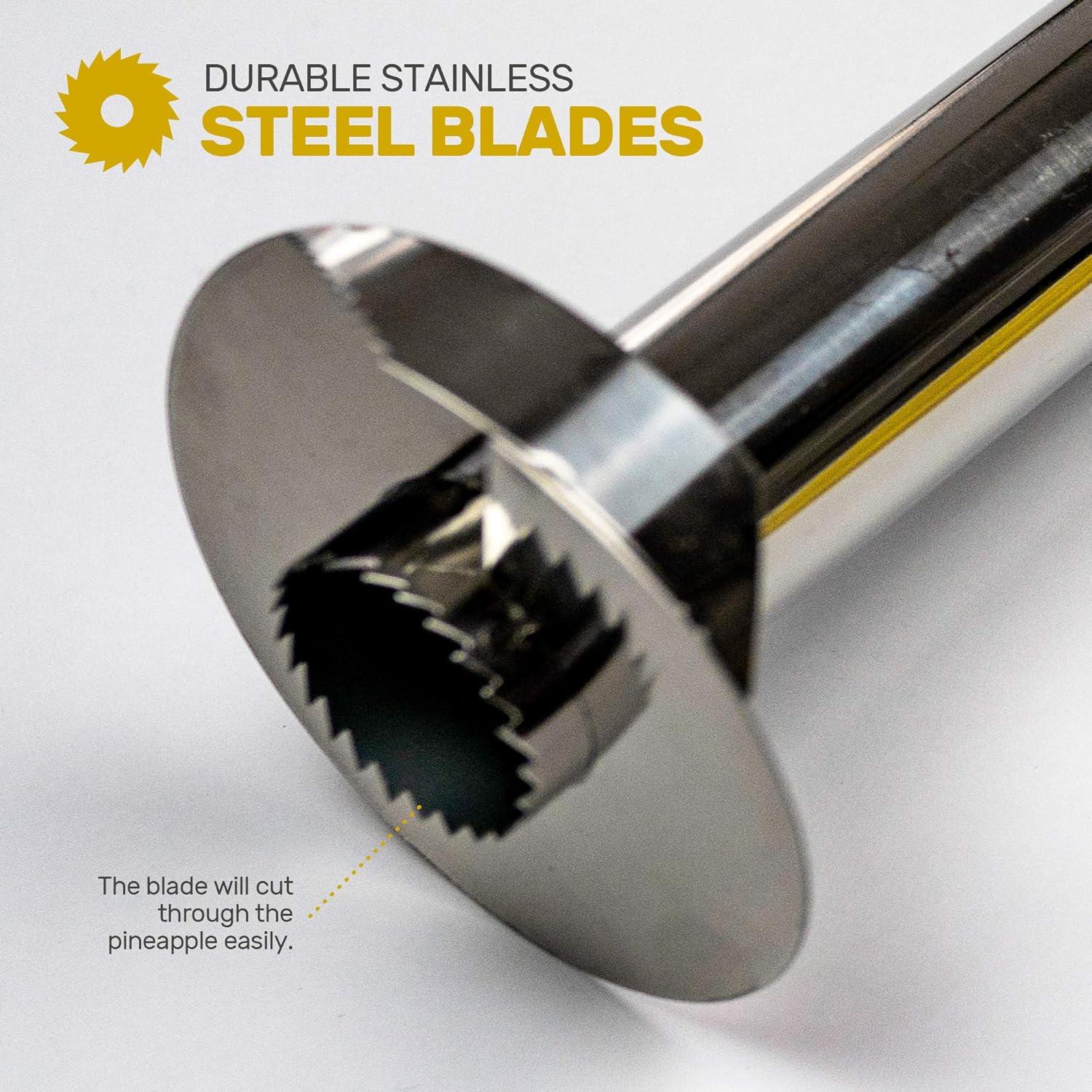 Cortador Descorazonador de Piña EXULTIMATE Acero Inoxidable Amarillo