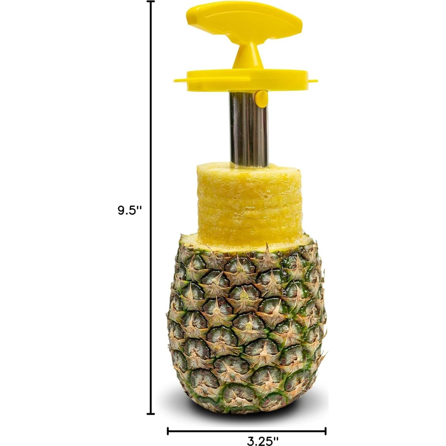 Cortador Descorazonador de Piña EXULTIMATE Acero Inoxidable Amarillo