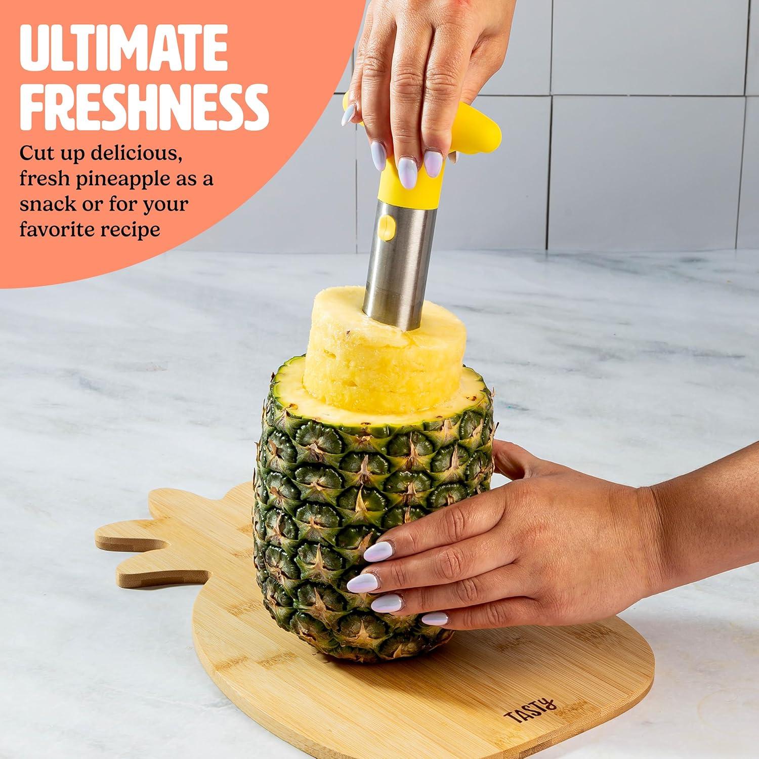 Juego de Cortador de Piña y Tabla de Bambú Tasty - 2 Piezas