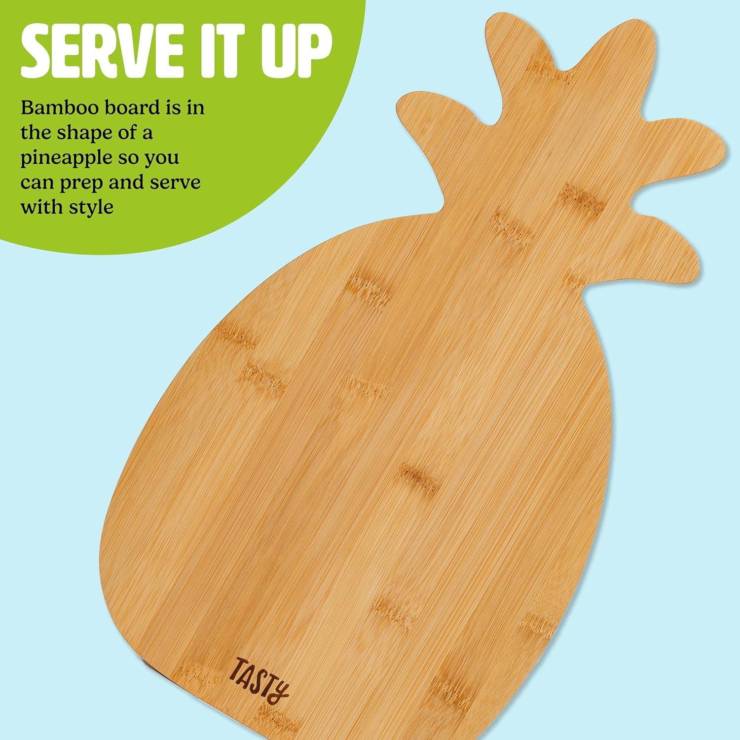Juego de Cortador de Piña y Tabla de Bambú Tasty - 2 Piezas