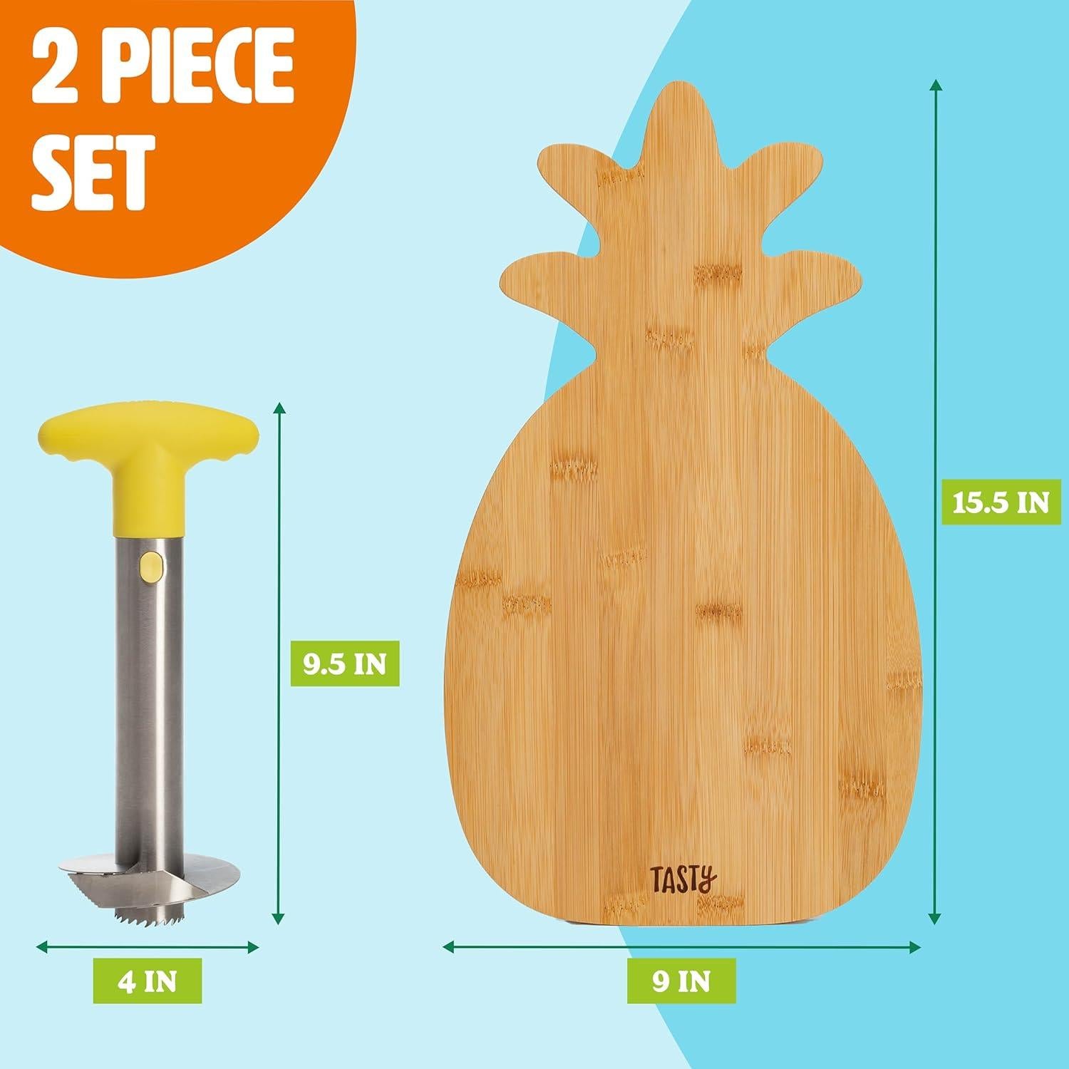 Juego de Cortador de Piña y Tabla de Bambú Tasty - 2 Piezas