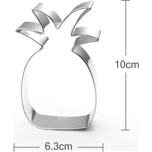 Molde de Galleta Piña Acero Inoxidable SYHL 5x3.8 cm