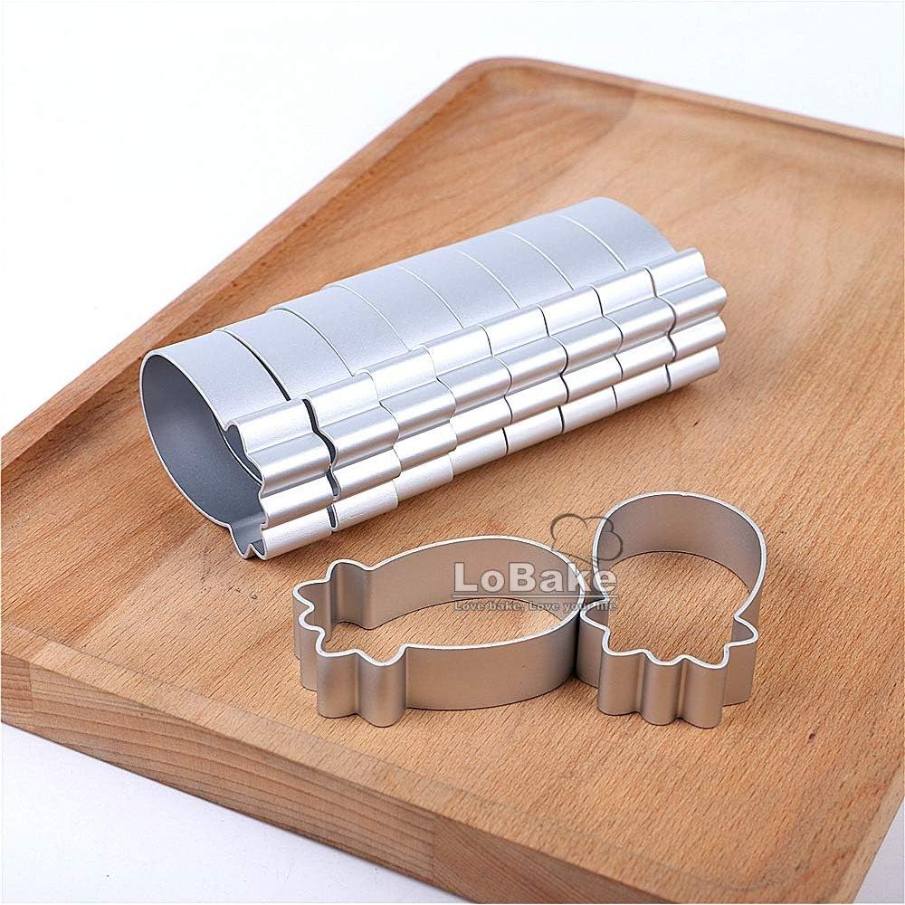Cortador de Galletas Piña LoBake con Sello de Acero Inoxidable