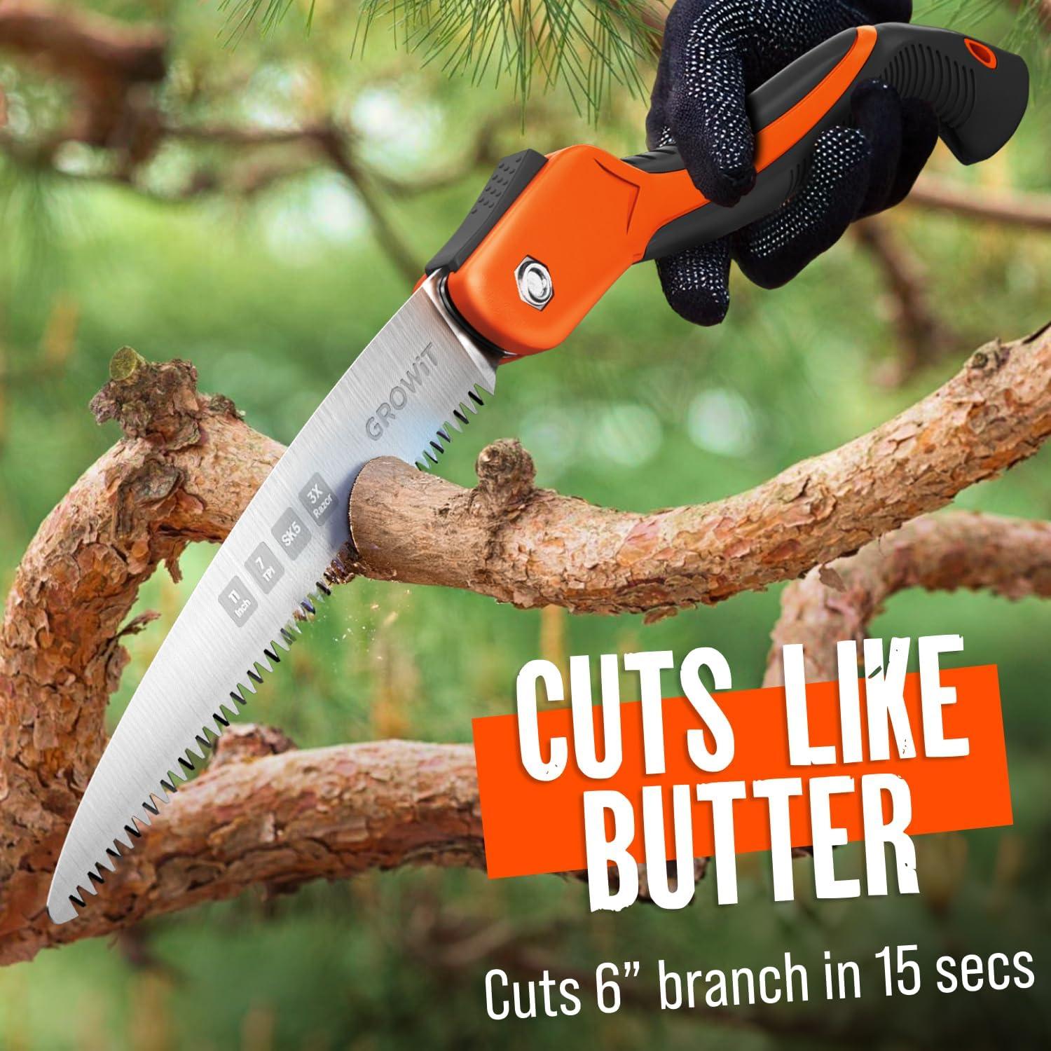 Sierra Plegable Craft911 de 28 cm - Hoja SK5 para Jardinería