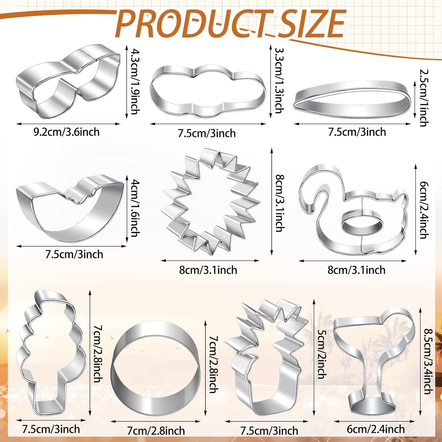 Cortadores de Galletas de Verano Didaey - 10 Piezas Playa