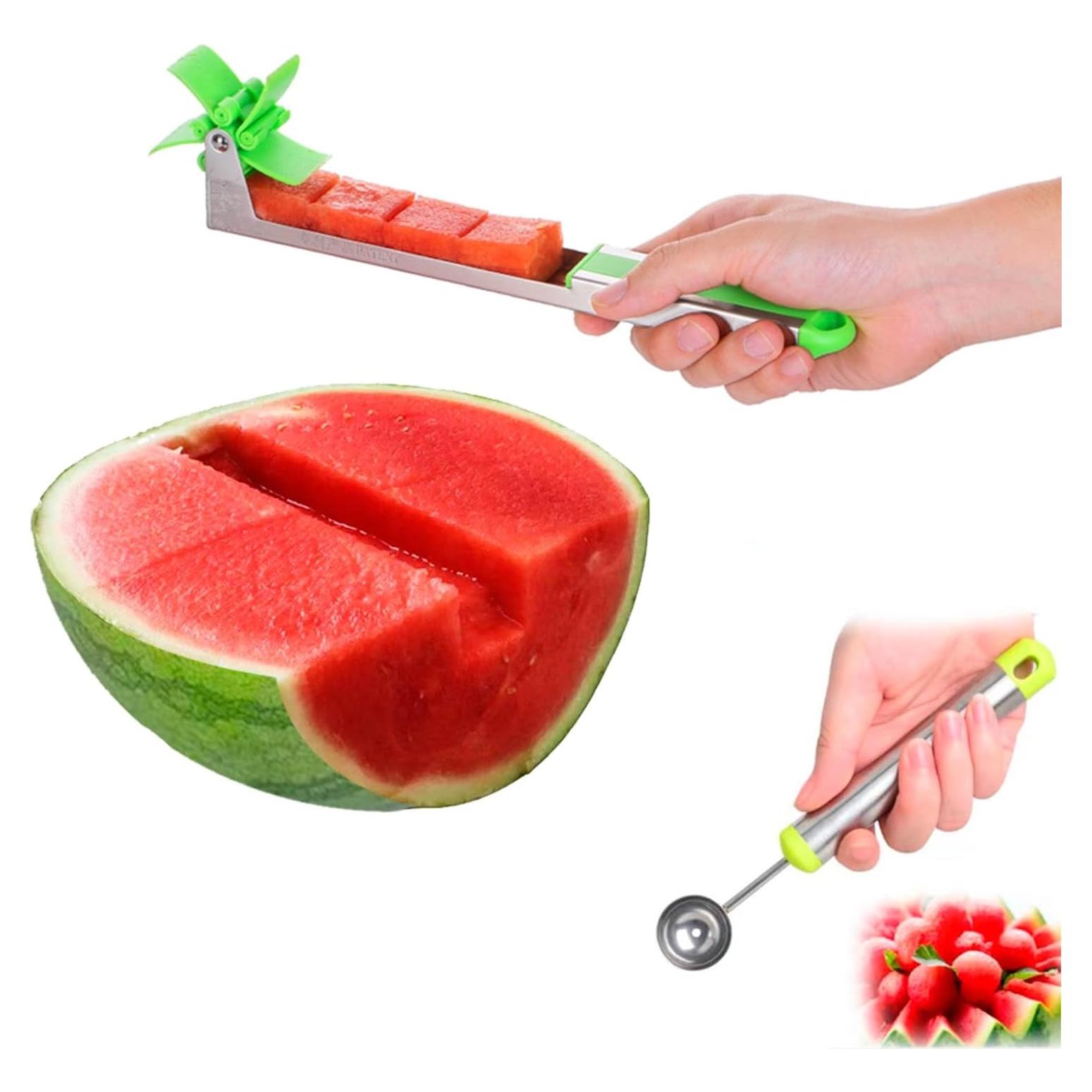 Cortador de Sandía Automático YIDADA con Cucharón para Melón