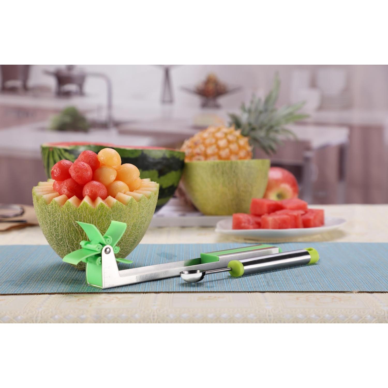 Cortador de Sandía Automático YIDADA con Cucharón para Melón