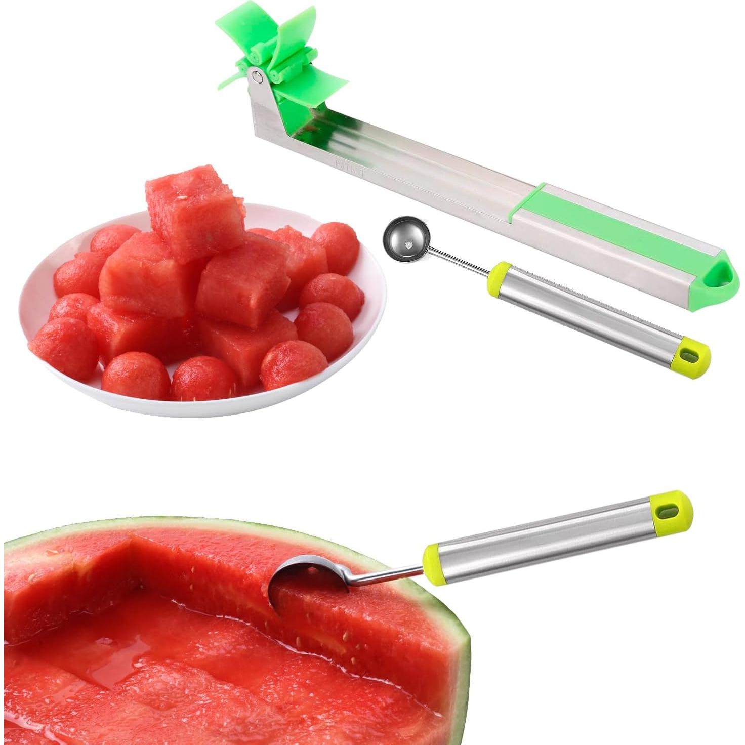 Cortador de Sandía Automático YIDADA con Cucharón para Melón