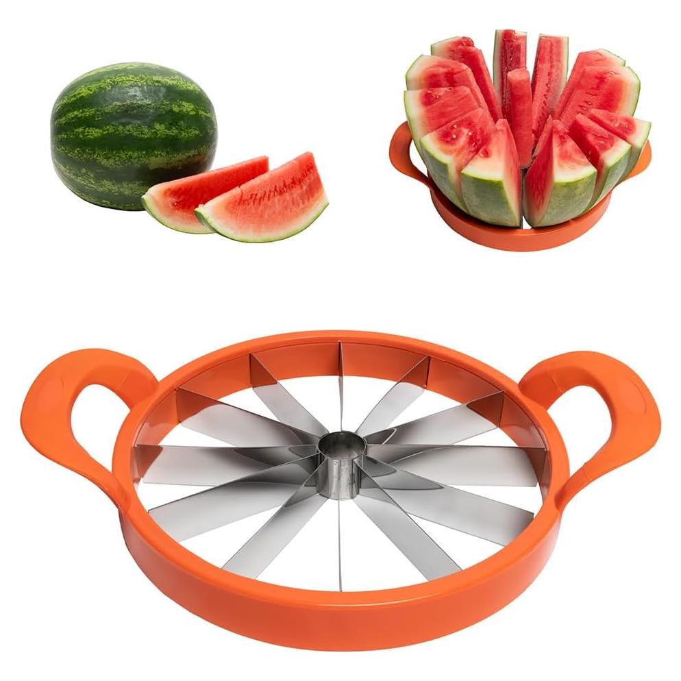 Cortador de Sandía KOLORAE Acero Inoxidable 25.4cm 12 Rebanadas