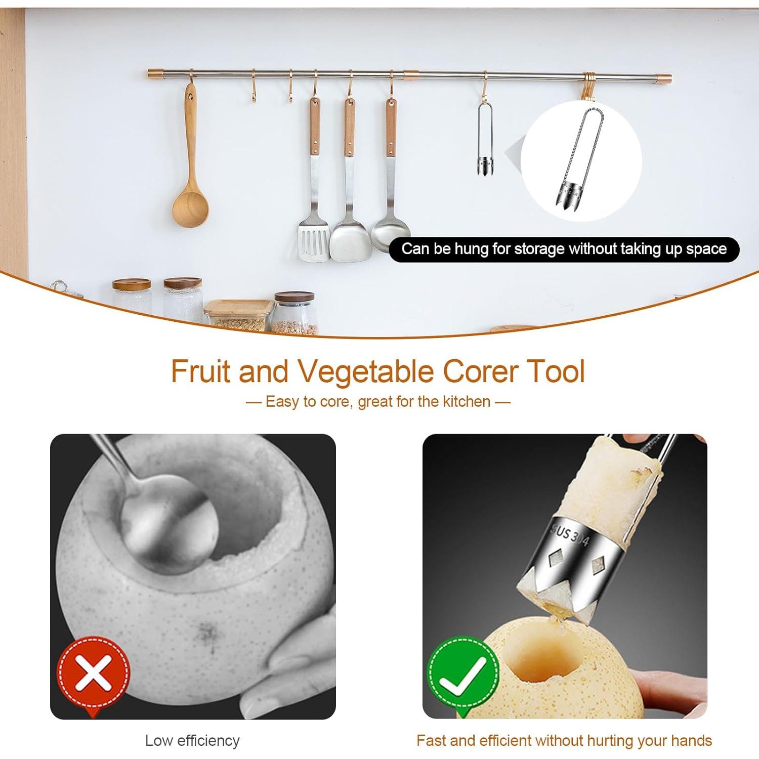 Descorazonador de Frutas y Verduras Genérico Acero Inoxidable 304