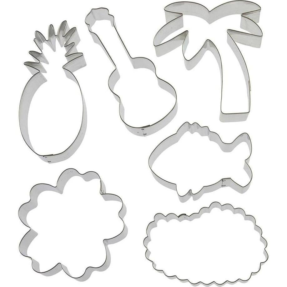 Juego de Cortadores de Galletas Tropicales Foose 6 Piezas