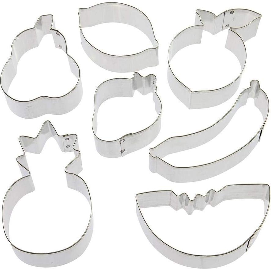 Juego de Cortadores de Galletas de Frutas Foose - 7 Piezas