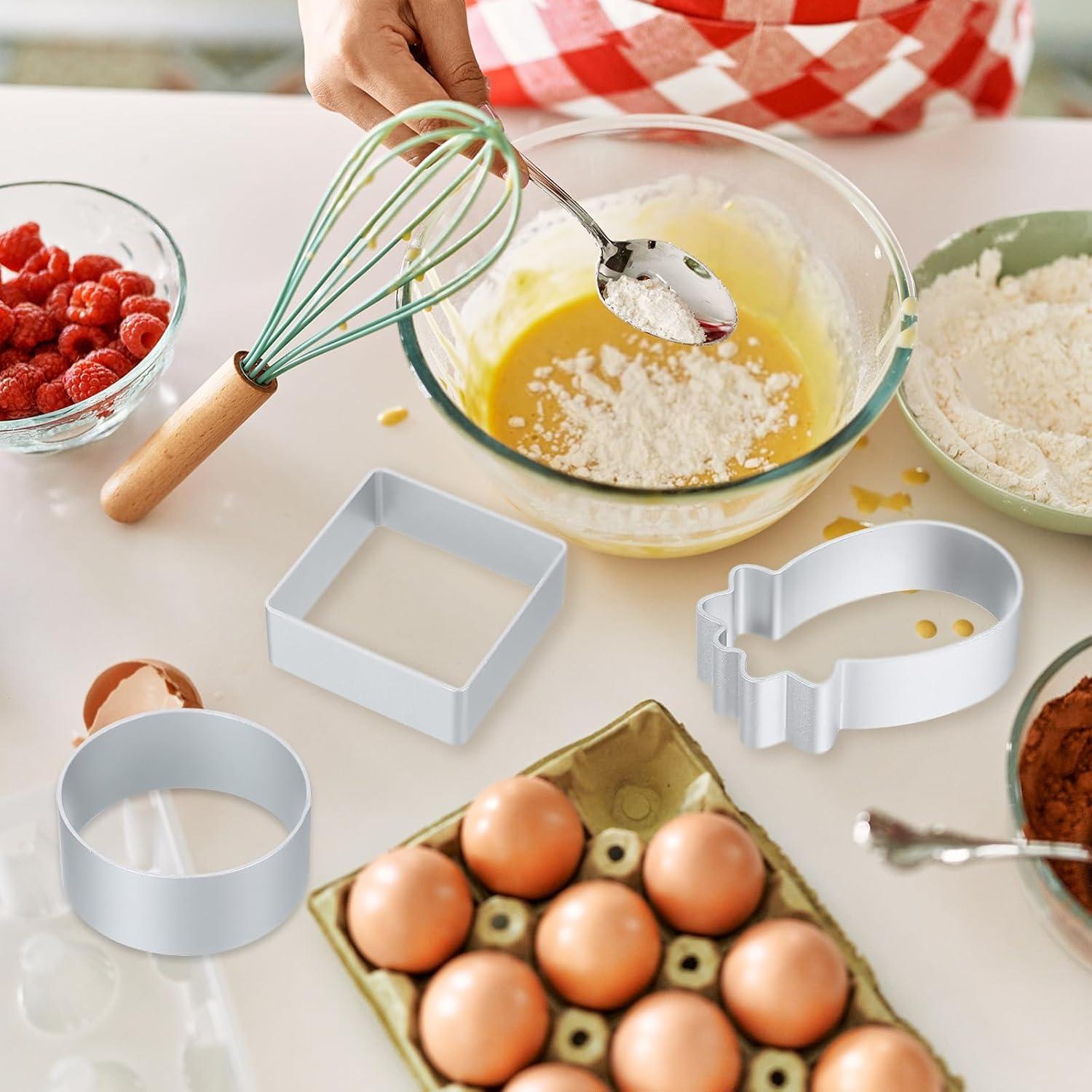 Juego de Cortadores de Galletas uxcell 26 Piezas Aluminio Anti-Adherente