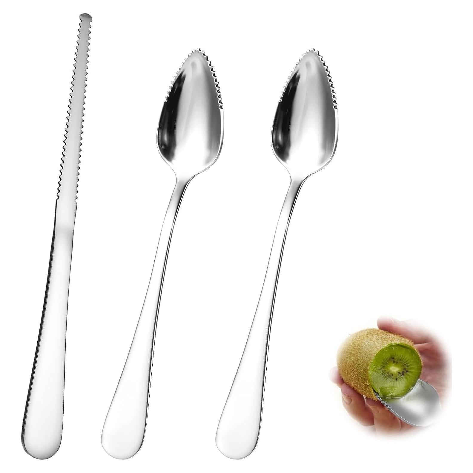 Conjunto Cuchara y Cuchillo de Pomelo Giantree - Acero Inoxidable