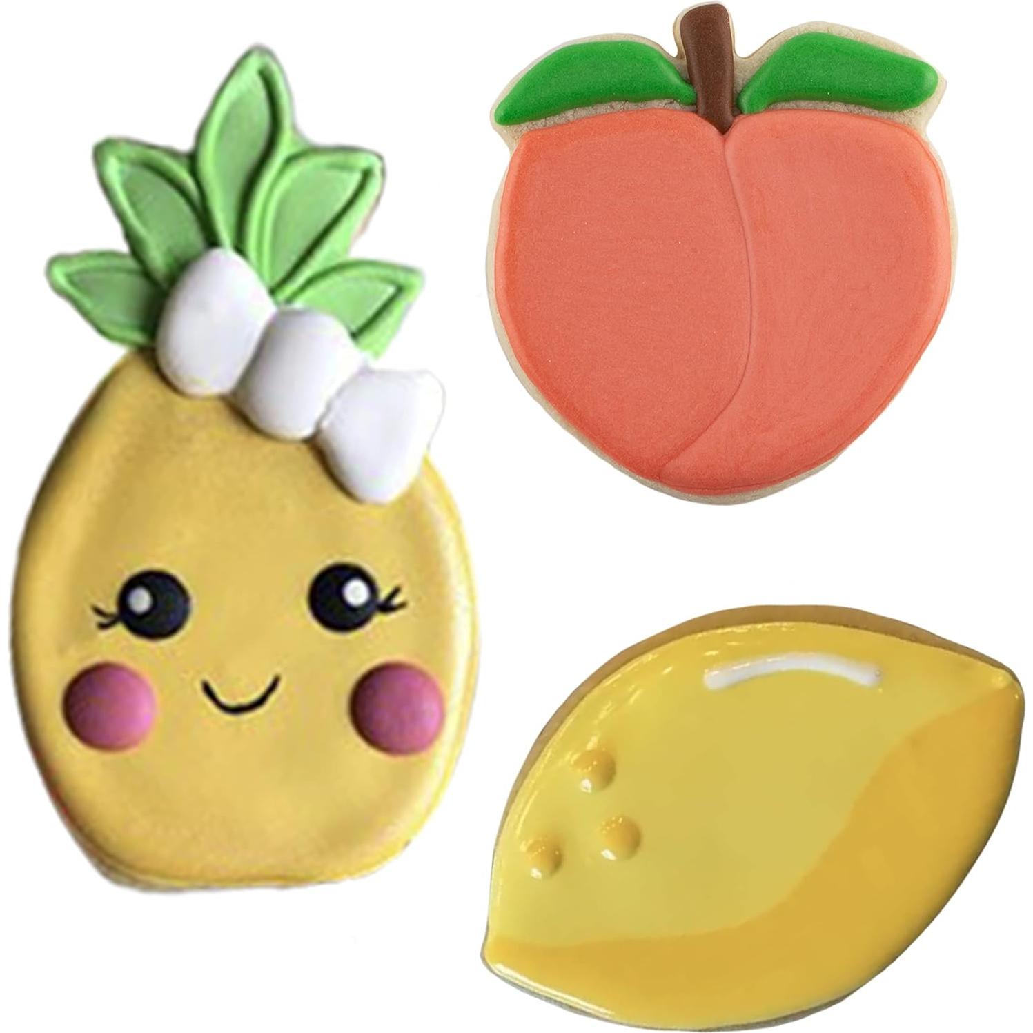 Juego de Cortadores de Galletas de Frutas Ann Clark 3 Piezas