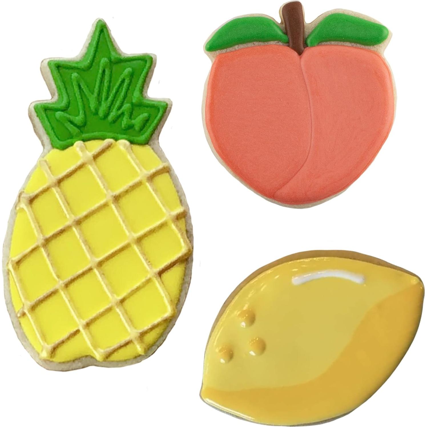 Juego de Cortadores de Galletas de Frutas Ann Clark 3 Piezas