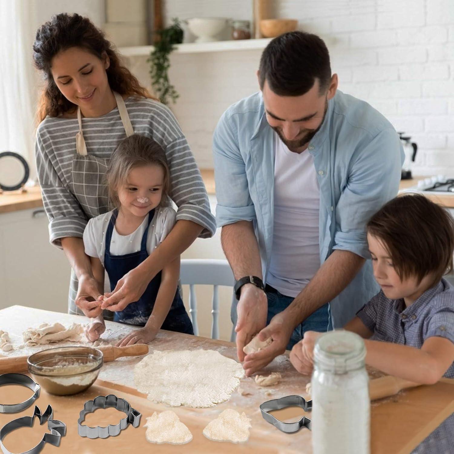 Juego de 10 Cortadores de Galletas de Frutas Wonmon