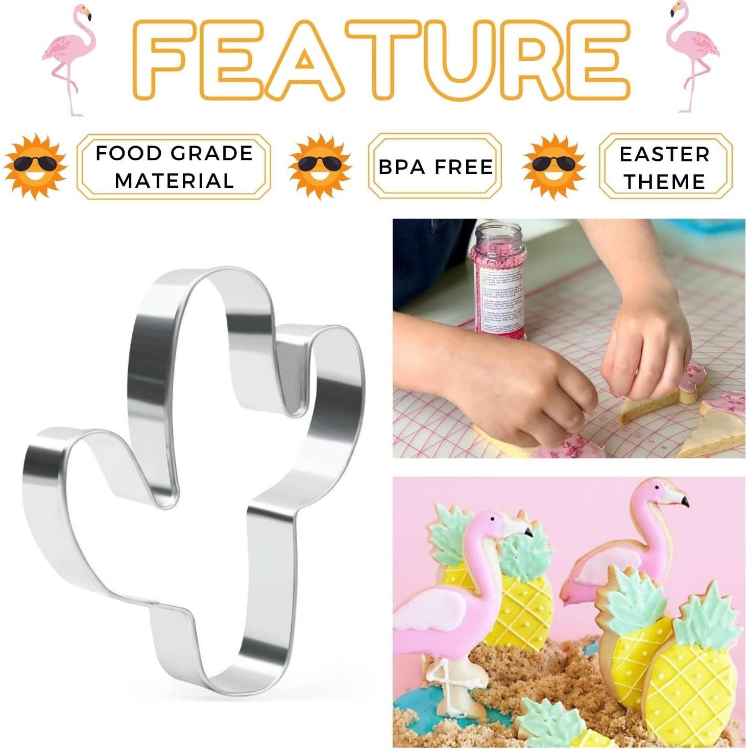 Conjunto de 6 Cortadores de Galletas Verano Crethinkaty Acero Inoxidable