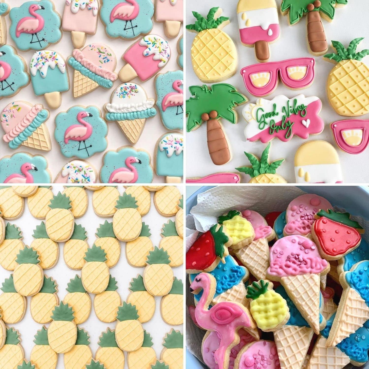 Conjunto de 6 Cortadores de Galletas Verano Crethinkaty Acero Inoxidable