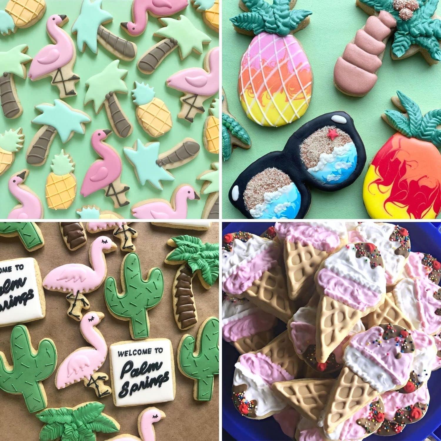 Conjunto de 6 Cortadores de Galletas Verano Crethinkaty Acero Inoxidable