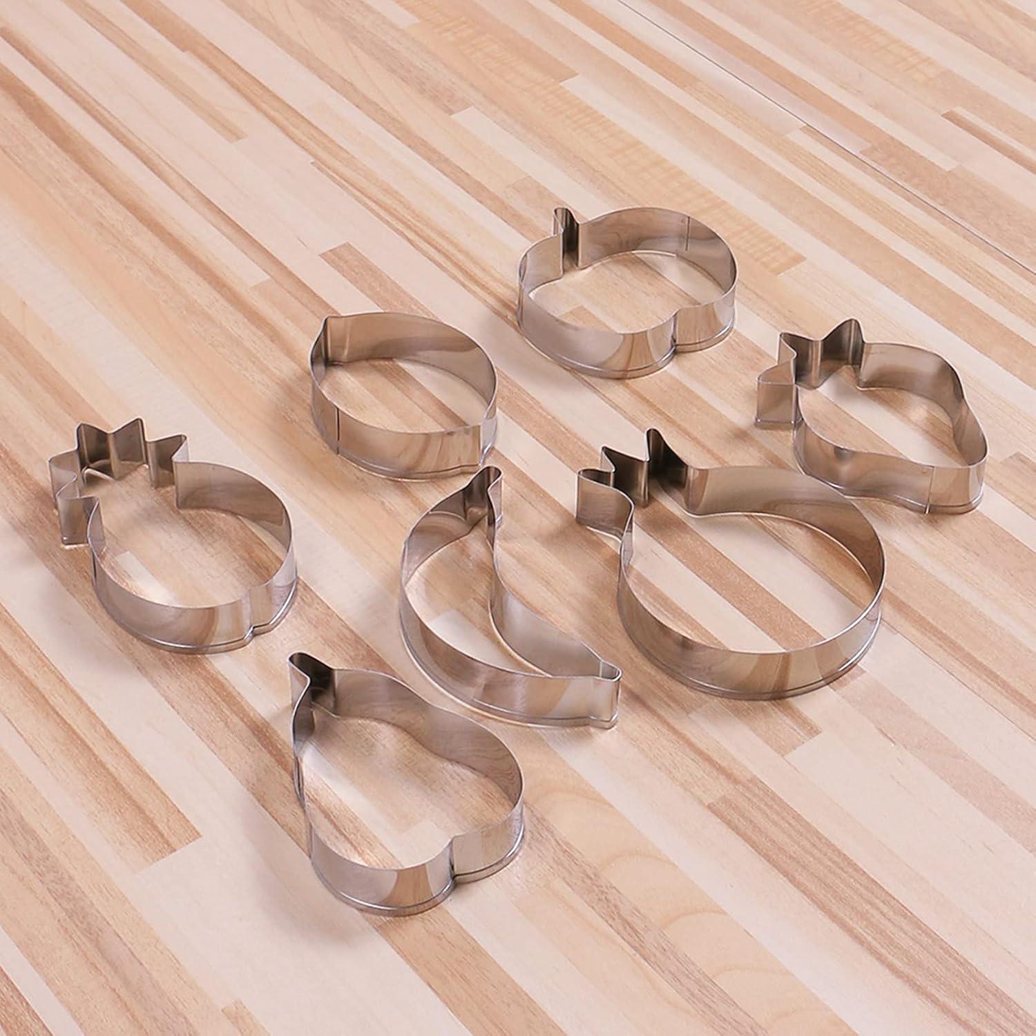 Juego de 7 Cortadores de Galletas de Frutas DALJIAFA