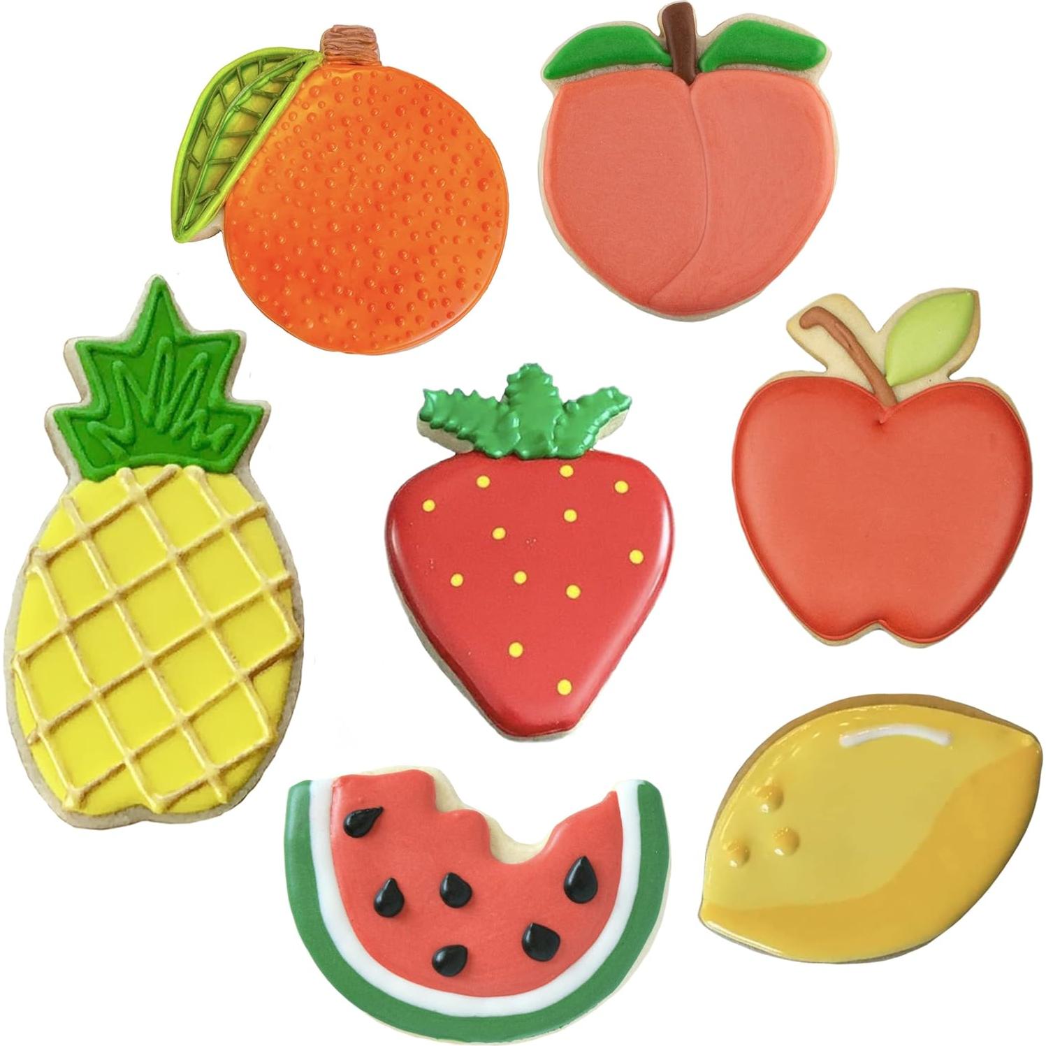 Set de Cortadores de Galletas de Frutas Ann Clark 7 Piezas