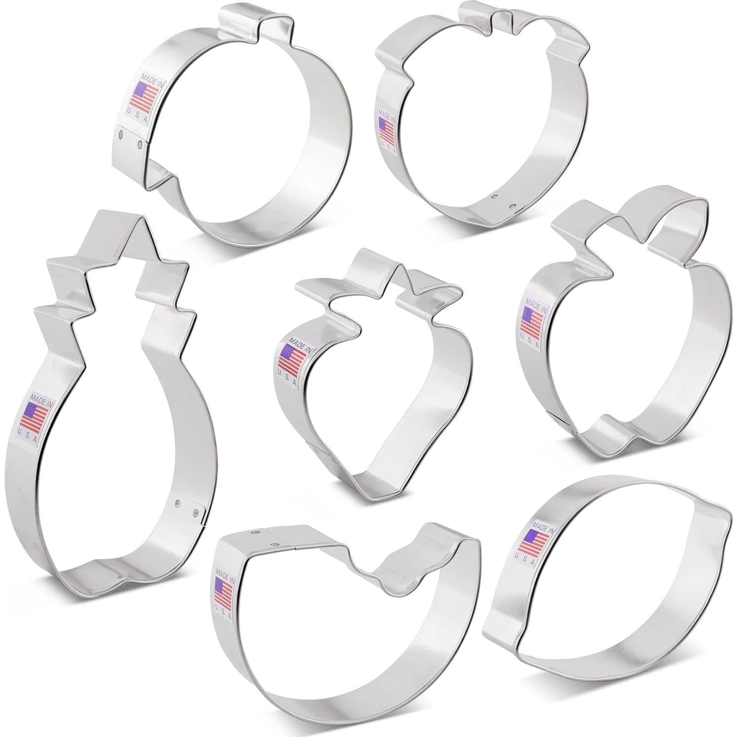 Set de Cortadores de Galletas de Frutas Ann Clark 7 Piezas