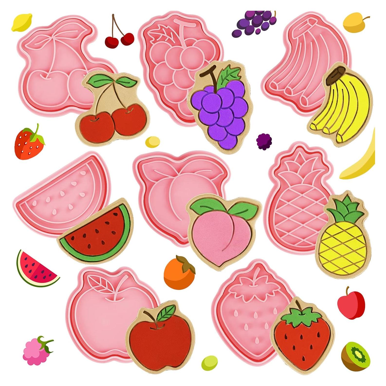 Set 8 Cortadores de Galletas de Frutas Rozer - Antiadherente