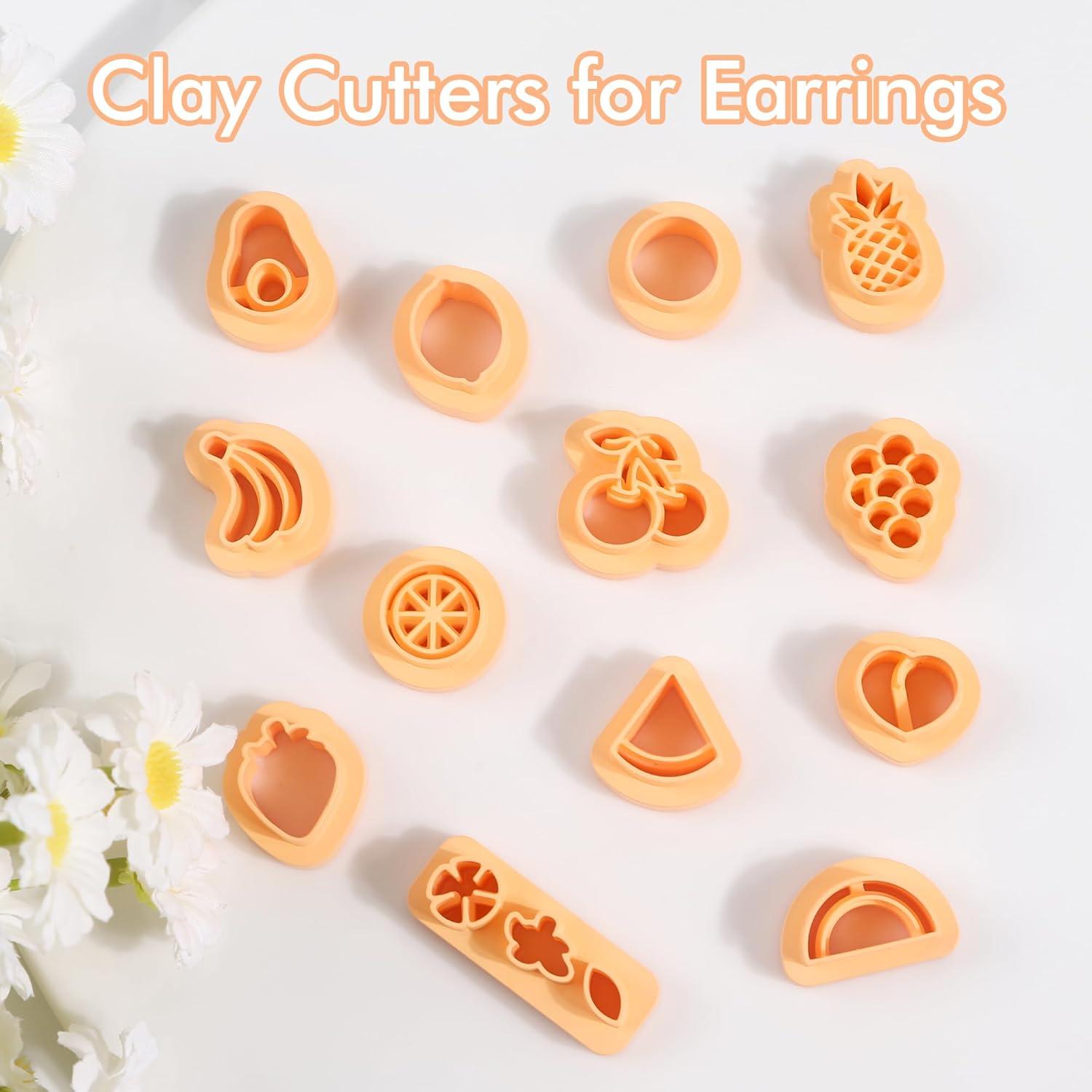 Cortadores de Arcilla de Frutas Puocaon - 13 Piezas 3D