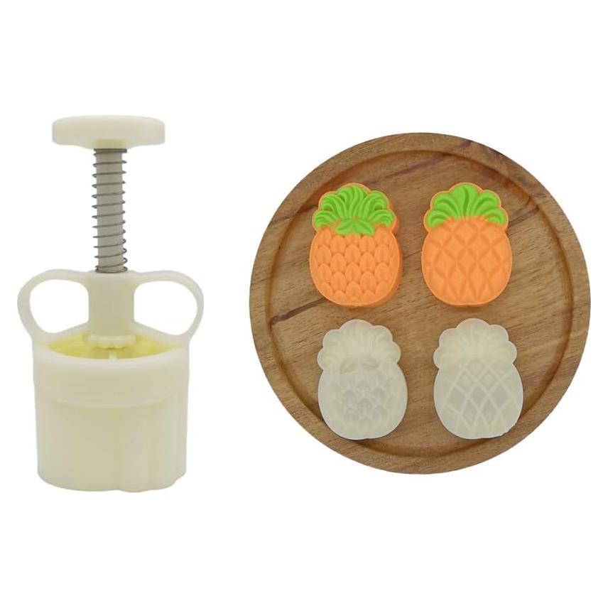 Juego de Molde de Pastel de Luna Ylskmu con 2 Sellos de Piña 50g