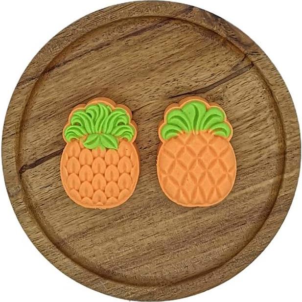 Juego de Molde de Pastel de Luna Ylskmu con 2 Sellos de Piña 50g