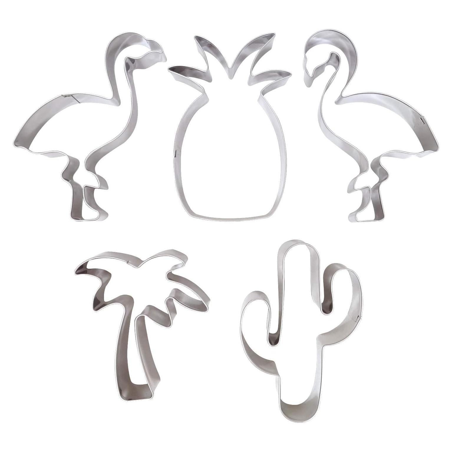 Conjunto de 5 cortadores de galletas Honbay tropicales